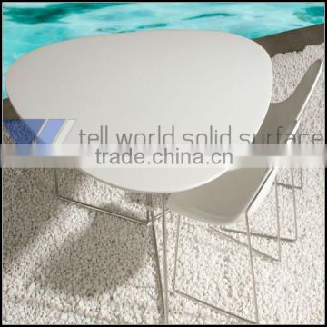 china acrylic solid surface coffee bar table