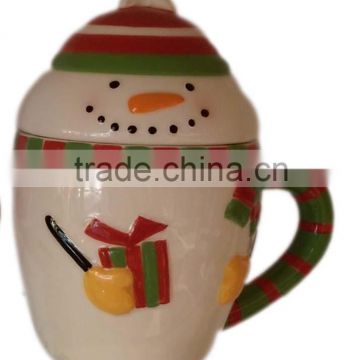 Christmas ceramic headstand mugs