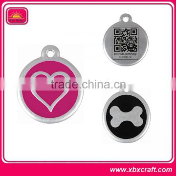 key/pet custom brand name tag laser logo metal tag