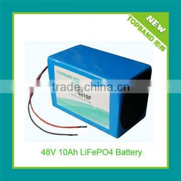 lithium motorcycle battery 48v 10ah with BMS protection