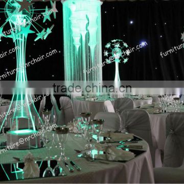 shanghai event rental wedding acrylic LED lighted table decorative centerpiece(star globe)