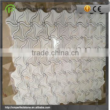 factory marble waterjet with carrara white marble