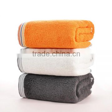 Solid Color cotton Hem-border beach towel