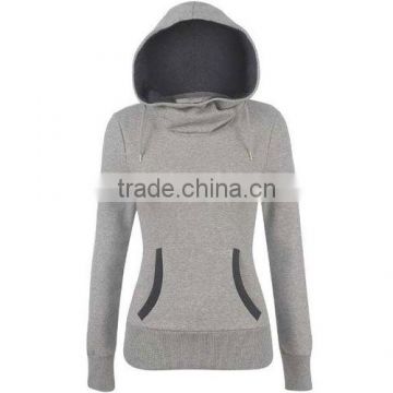 Custom ladies hoodie 80% polyester and 20% cotton in top quality