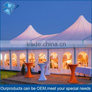 6082-T6 500 seater tent cheap wedding tent,203x110x4.5mm pogada wedding glass tent