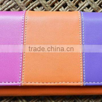 real leather wallets for girls/pure leather purse/recycle leather hand purse