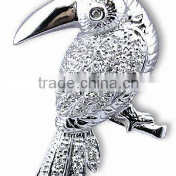 925 sterling silver cz pendant, wholesale direct manufacturer, high quality animal style jewelry