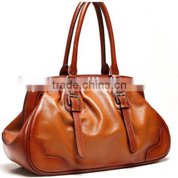 2014 vintage style ladies shoulder bags fashion pure leather tote bag