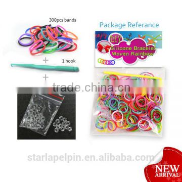 hot cheap elastic silicone rubber crazy loom bands wholesale