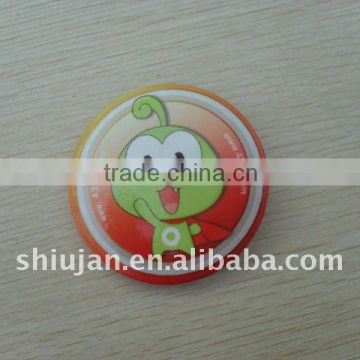 round pin funny cartoon metal tin badge