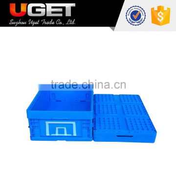Have tag holder space saving logistic plastic crate with lid
