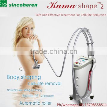 Manufacturer Kumashape IR RF vacuum Rolling massage body contouring skin tightening Beauty equipment