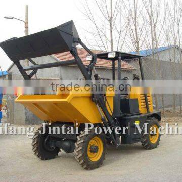 with sunshade or cabin, 1.5ton site dumper can be self loading with CE