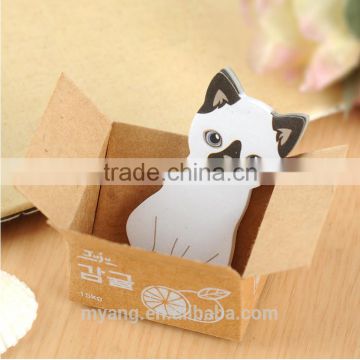 Promotional Creative Lovely Cat Adhesive Sticky Notes Memo Pad