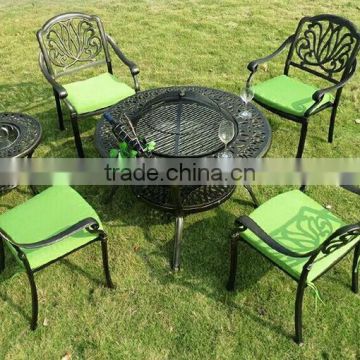 2017 Sigma Cast Aluminum Garden Dining Set Outdoor Table And Chairs
