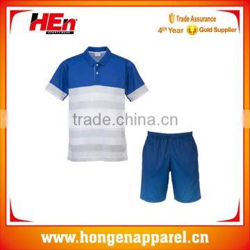 Hongen wholesale High fashion tennis wear custom team name /practice mens tennis sports wear