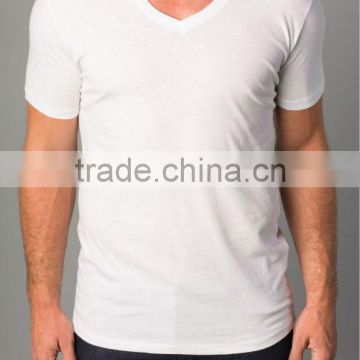 High Quality Men Short Sleeve Colour V-Neck T Shirt from VietNam
