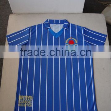 100% Polyester Cool Quick Dry blank soccer jersey