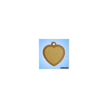 Sublimation gilding  pendant (Big-heart shape)