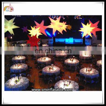 Lighting Star Wedding Party Decoration Hanging Inflatable Best Price LED Light Star