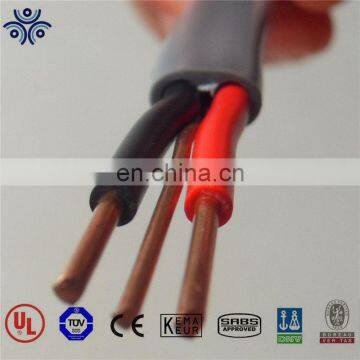 CE listed 2.5mm Twin and Earth Cable twin cable red black