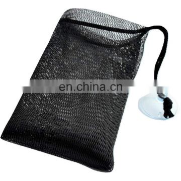Handmade Soap Saver Pouch for Shower, Bamboo Charcoal Infused Soap Mesh Bag