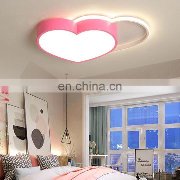 Simple living room ceiling lamp creative children's room bedroom lamp LED modern personality pink light