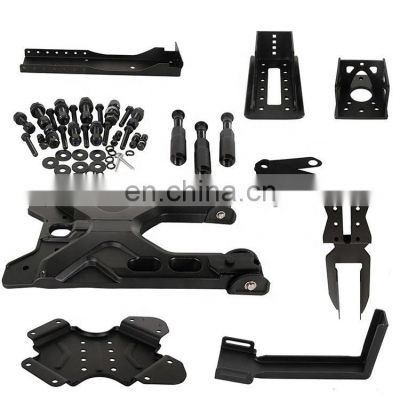 HD Hinged Carrier & Adjustable Spare Tire Mounting Kit for Jeep Wrangler Jk for J275