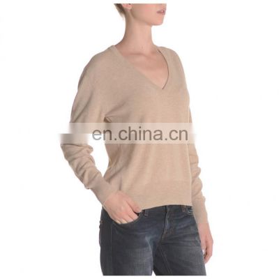 Women Cashmere Jumpers V Neck Sweaters for Women
