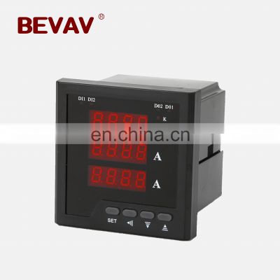 BEVAV   A+quality 120*120 Panel AC Digital ammeter, single-Phase and three-phase AC Electric Current Meter, amp meter