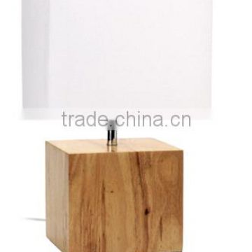 desk lamp made of nature wood