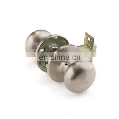 Satin stainless steel passager two round ball dummy knob tubular door lock