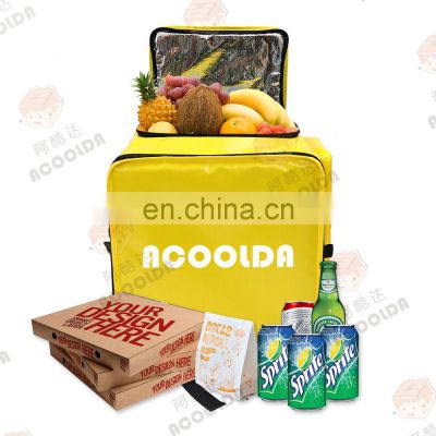 Acoolda Custom Insulated  Large Capacity Fast Food Delivery Bag Warm Sac de Livraison