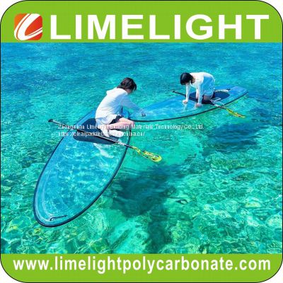 Crystal clear paddle board/transparent clear SUP board/crystal board/glass bottom stand up paddle board/see through SUP paddle board