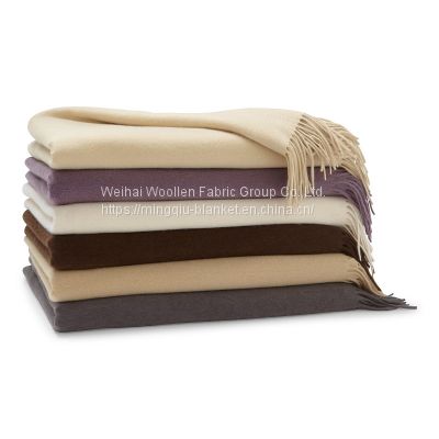 100% cashmere/pashmina throw blanket ,high quality luxury gift blanket