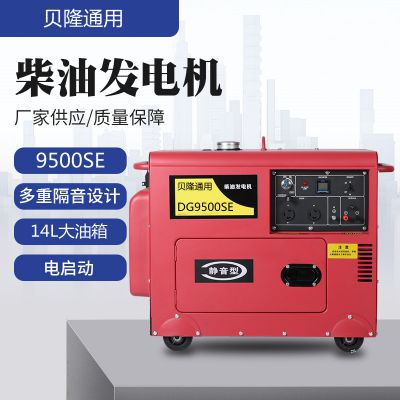 6.5kw single phase 220V air-cooled silent diesel generator 195Fdiesel engine