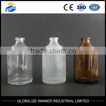 100ml Clear borosilicate glass USP TYPE II III