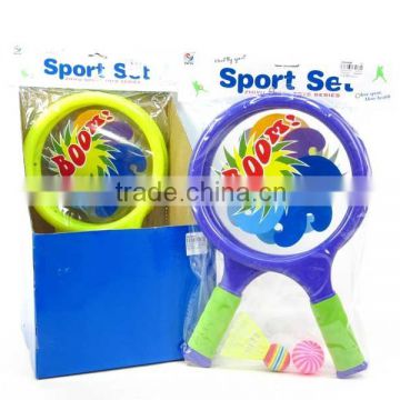 Kids sport toys playing racket plastic big racket set colorful racket toy
