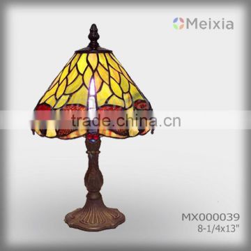 MX000039 wholesale tiffany style table lamp dragonfly stained glass lamp shade