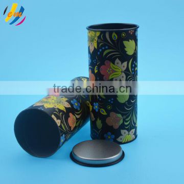 Food grade packaging canister with metal lid