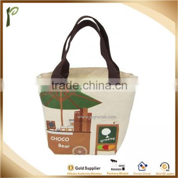 Popwide 2015 Latest Hot Sale Canvas cotton beach bag, shopping bag
