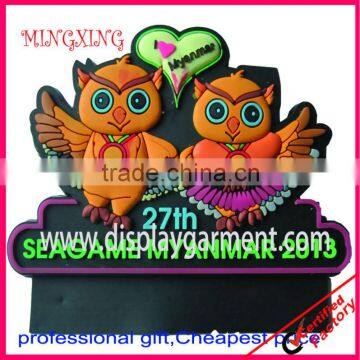 embossed soft pvc fridge magnet, soft PVC badge