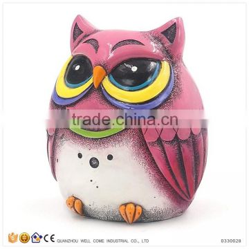 Modern Cheap Resin Owl Gift Money Saving Box