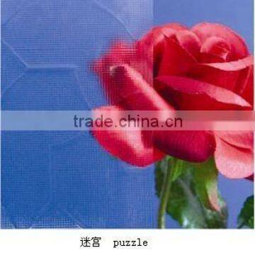 3.5mm; 4mm; 5mm; 6mm Clear and Tinted Patterned/Rolled/Figured/Decorative Glass for Decoration with CE and ISO9001