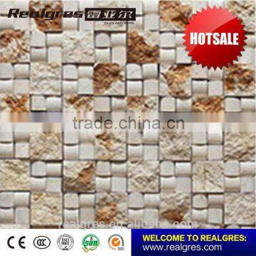 Latest Fashion nice design natural green mosaic tiles for bathroom