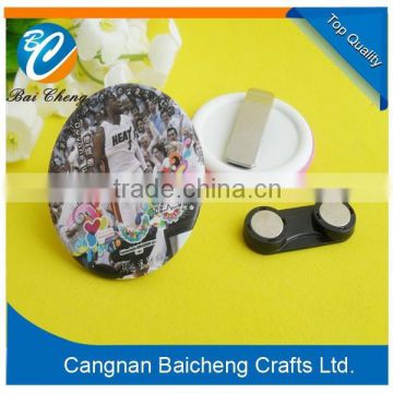 hign quality changeable acrylic name badges, plastic magnetic badge, permanent pvc name badge in hot sale