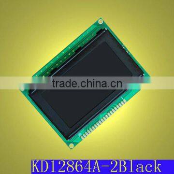 128x64 FFSTN Negative Transmissive Black LCD