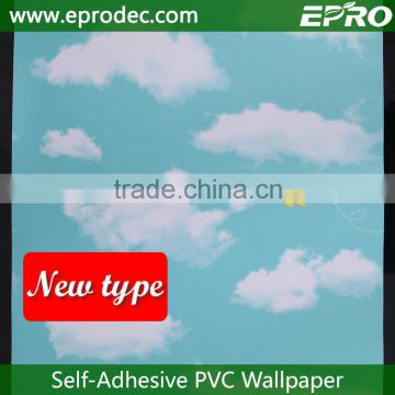 Wholesale administration blue sky and white cloud wallpaper sticker