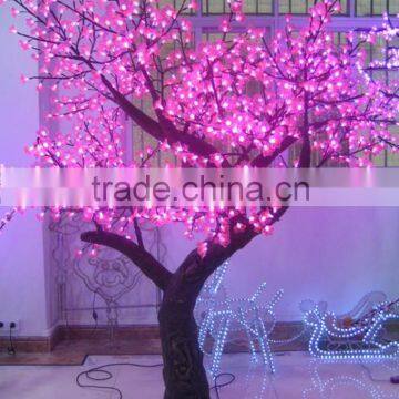 New solar cherry tree fancy light up cherry trees for christmas tree with high quality pink cherry tree with shining light
