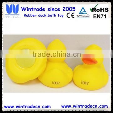 Floating rubber duck weighted with metal plate                        
                                                Quality Choice